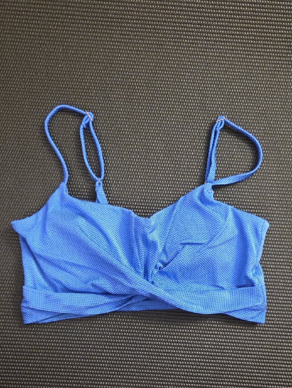 aerie Bright Blue Twist-Front Bikini Top